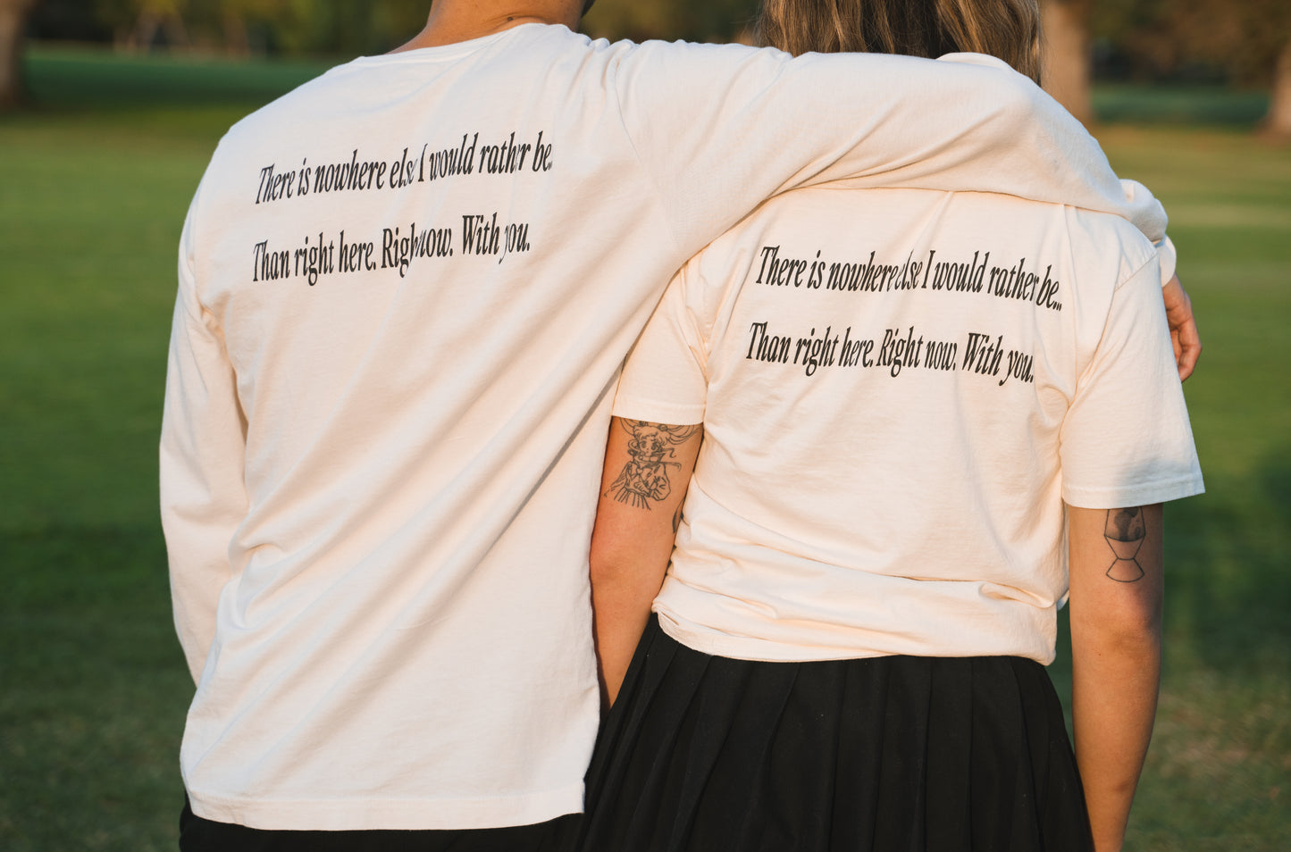 “With you.” (V2) short sleeve t-shirt