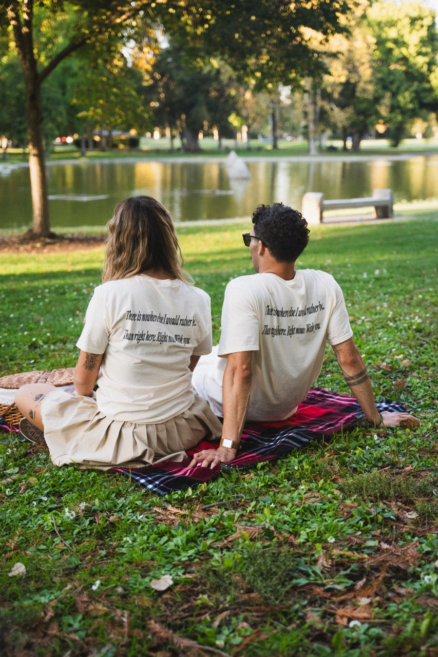“With you.” (V2) short sleeve t-shirt