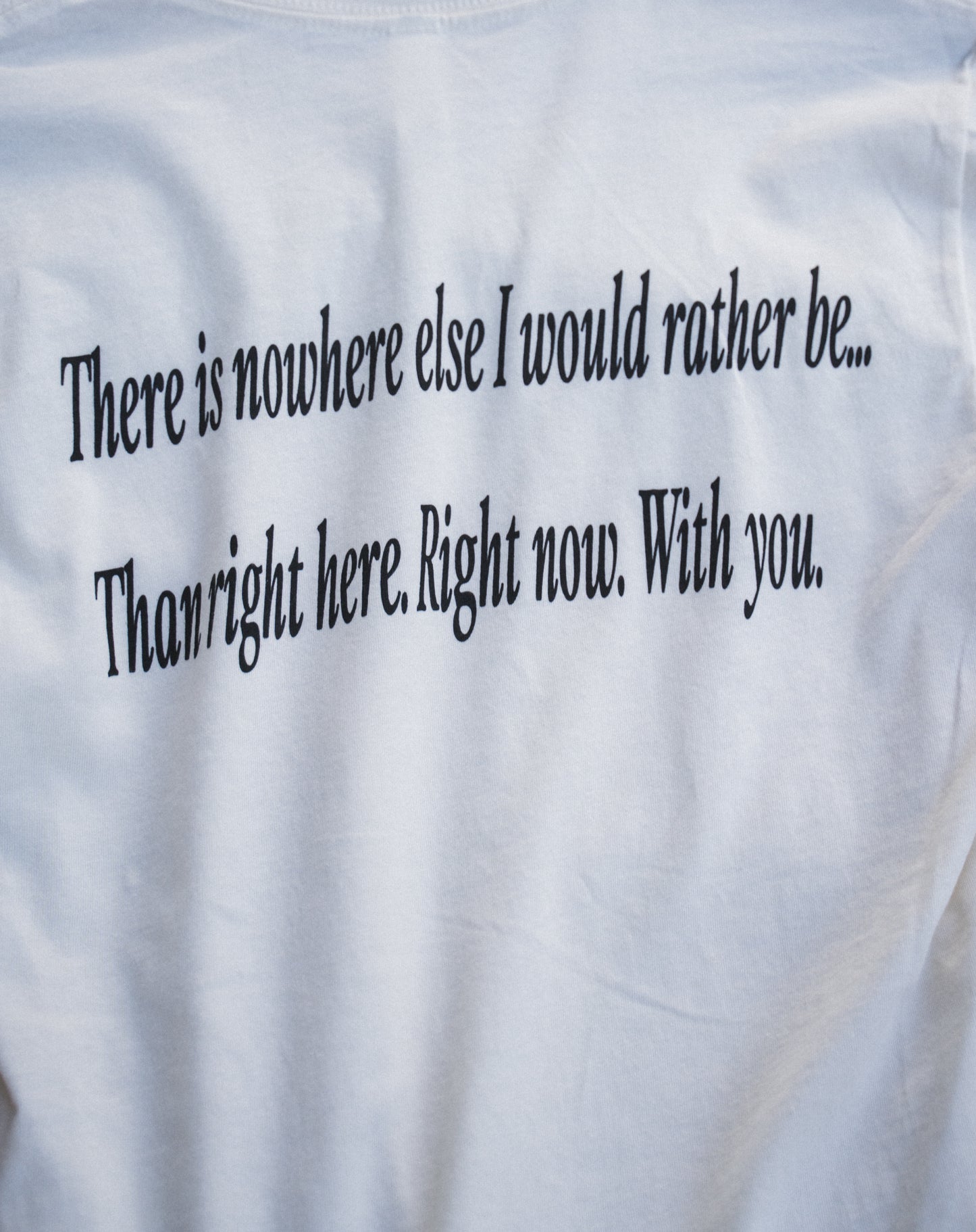 “With you.” (V2) long sleeve t-shirt