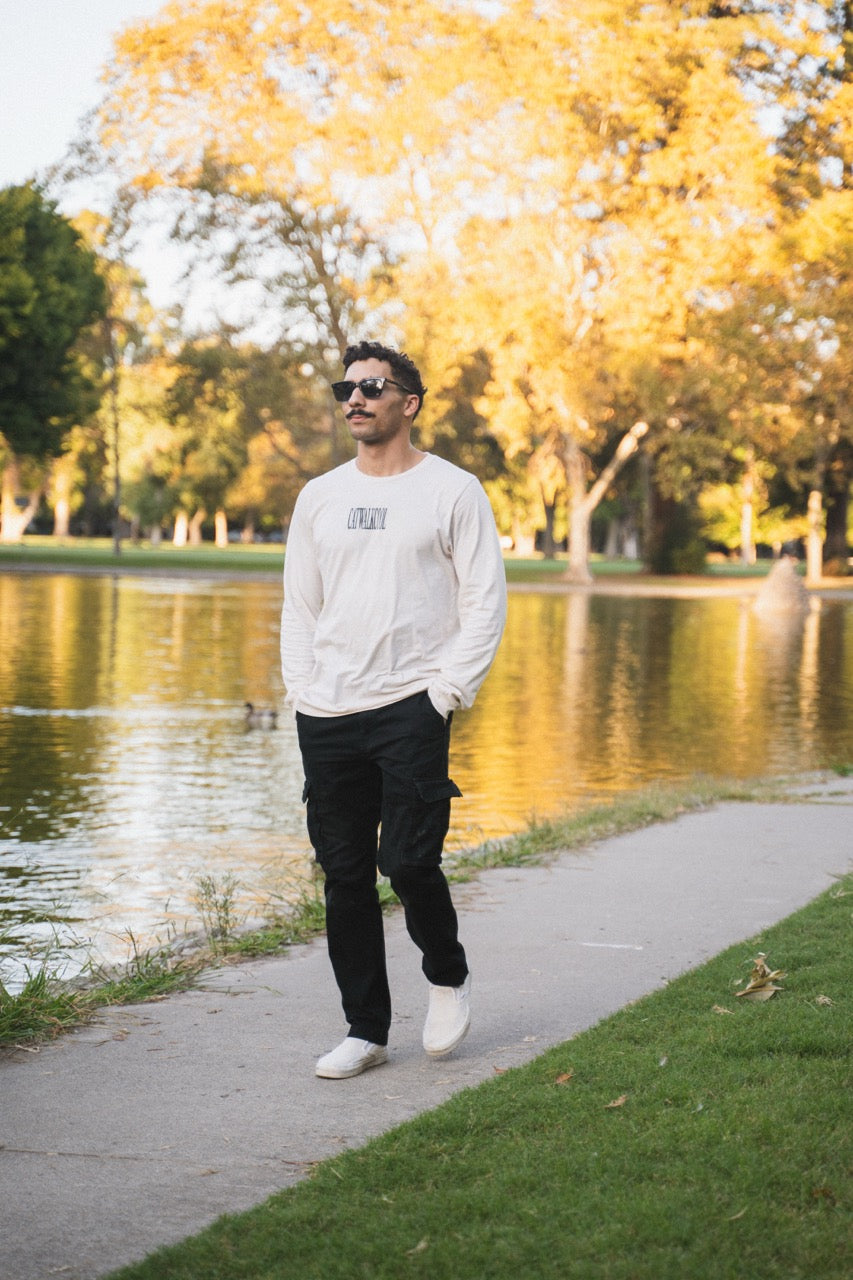 “With you.” (V2) long sleeve t-shirt